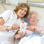 Krankenpflege mit Herz